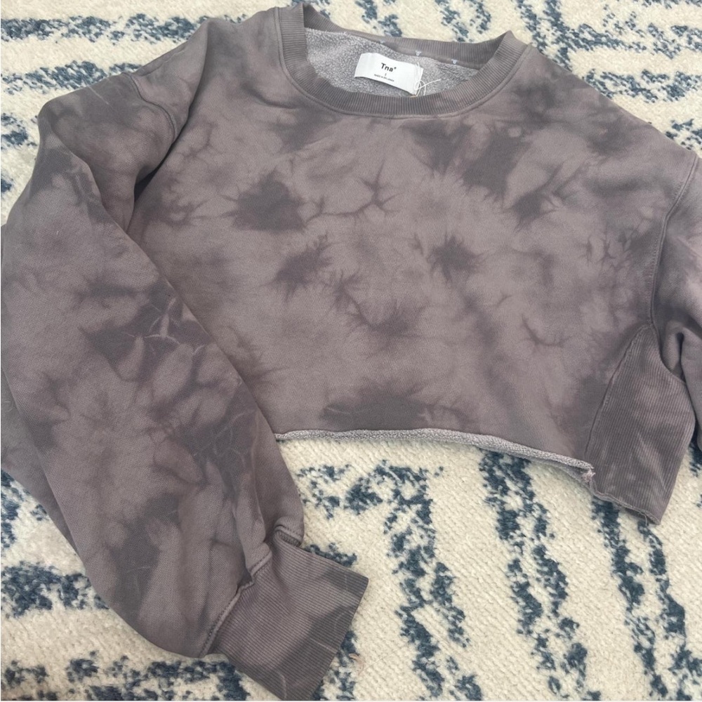 TNA Smoky Tie-Dye Cropped Hoodie